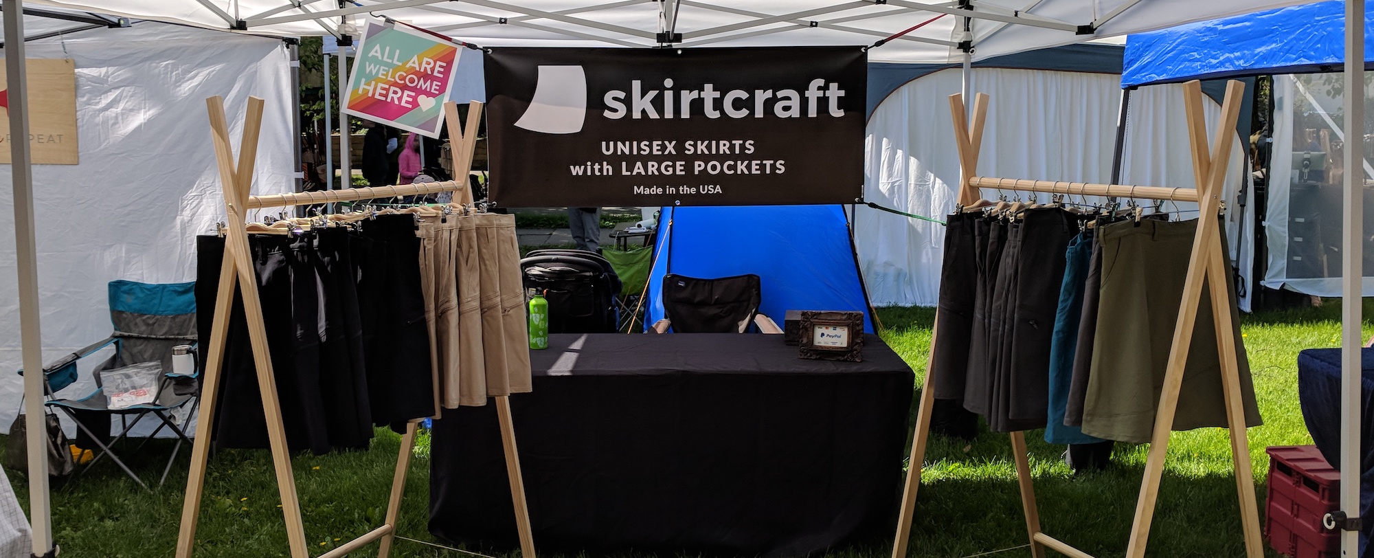 Skirtcraft booth at fair